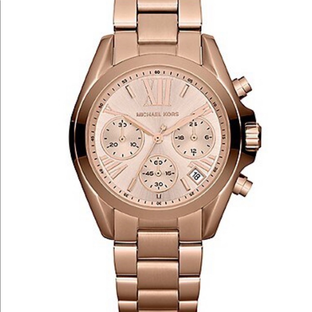 NWT Rose Gold Michael Kors Bradshaw watch